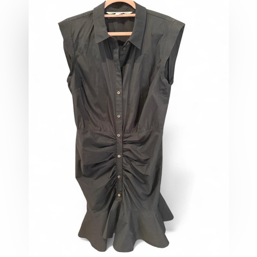 Veronica Beard Ruched Shirtdress - Picture 2 of 7